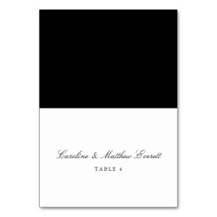 Classic Script Elegant Custom Name Place Card
