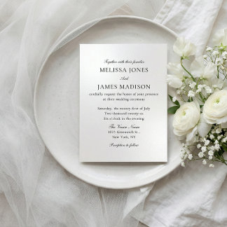 Classic Script Elegant QR Code 4 Photo Wedding Flyer