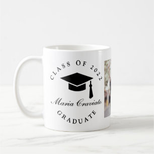 Classic Script Graduation with picture Coffee Mug