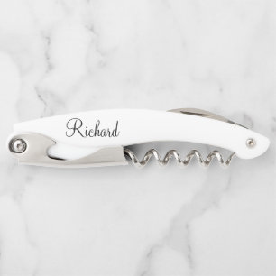 Classic Script Personalized Name Corkscrew