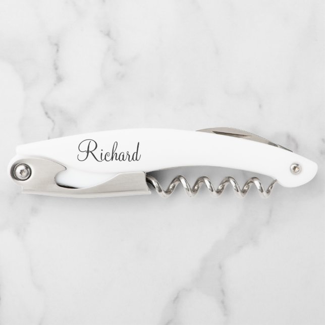 Classic Script Personalized Name Corkscrew (Front)