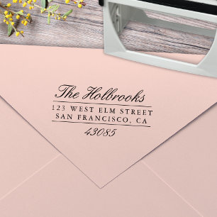 Classic Script Return Address Self-inking Stamp