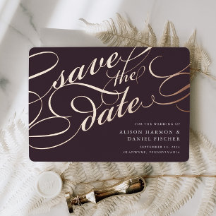Classic Script Save the Date