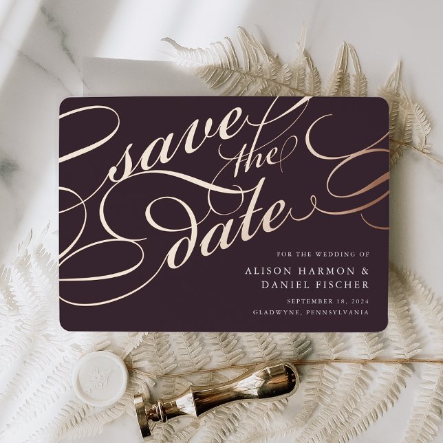 Classic Script Save the Date (Creator Uploaded)