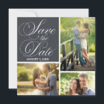 Classic Script Save The Date Photo Collage<br><div class="desc"></div>