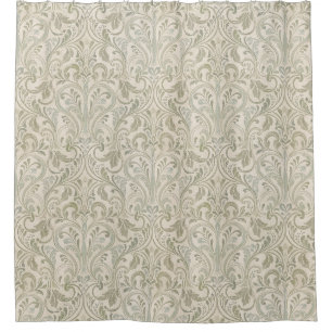 Classic Scrollwork Sage Green and Cream