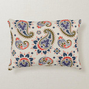 Classic seamless paisley pattern design. accent pillow