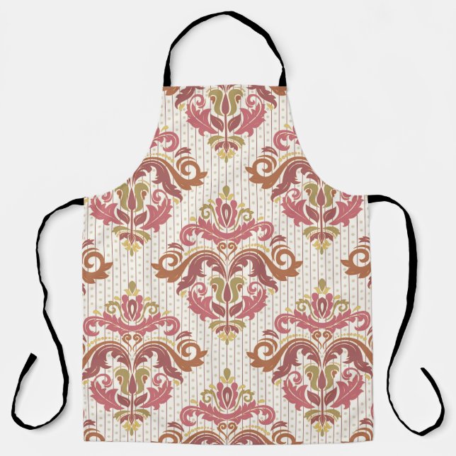Classic seamless pattern. Damask orient colourful  Apron (Front)