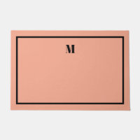 Classic Serif Initials Welcome Mat