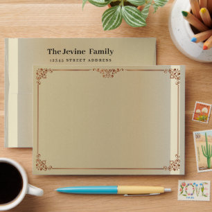 Classic Seventies Custom Photo Envelope