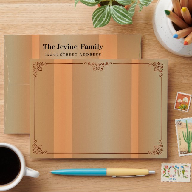 Classic Seventies Custom Photo Envelope (Desk)