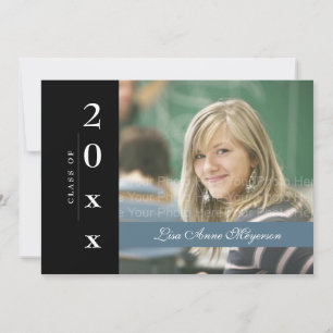 Classic Side Band: Blue & Black Invitation