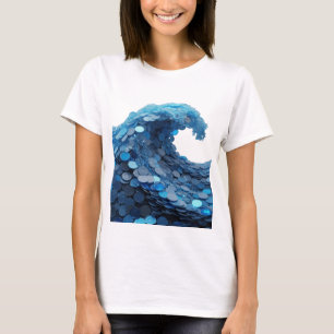 Classic Silver ABSTRACT ART Design T-Shirt