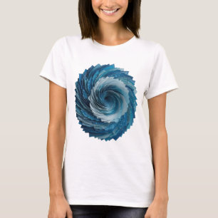 Classic Silver BLUE ROSE Quote Design T-Shirt