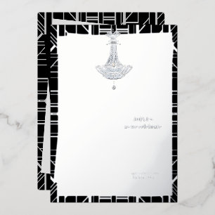 Classic SILVER Gatsby Flapper Bridal Shower