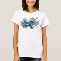 Classic Silver WATER SPLASH Artistic Motif