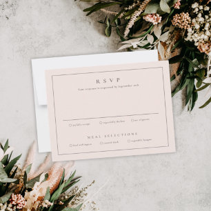 Classic Simple Clean Elegant Wedding  Invitation