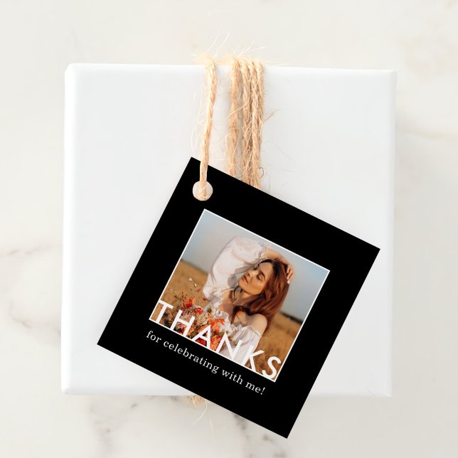 Classic Simple Custom Photo Favour Tags (Creator Uploaded)