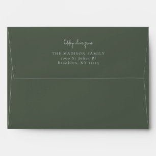 Classic simple Ebony Envelope