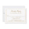 Classic Simple Elegance Gold RSVP with Menu Choice