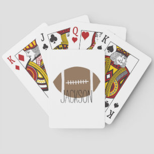 Classic Simple Football Choose Background Playing Cards