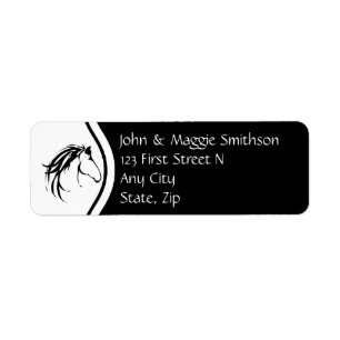Classic Simple Moderne Horse Logo Silhouette