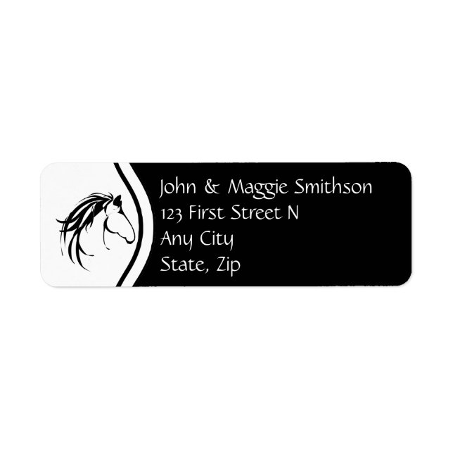 Classic Simple Moderne Horse Logo Silhouette (Devant)