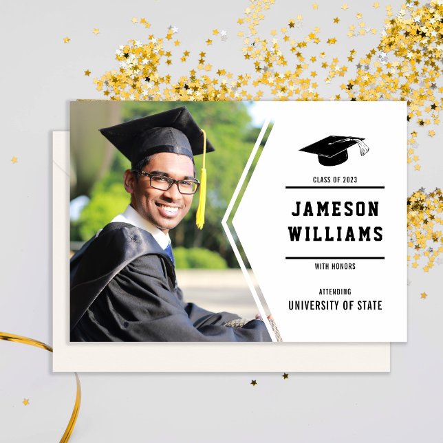 CLASSIC SIMPLE Photo Graduation Announcement (Creator Uploaded)