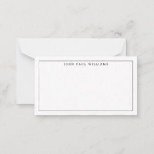 Classic Simple Professional Formal Thin Border Card