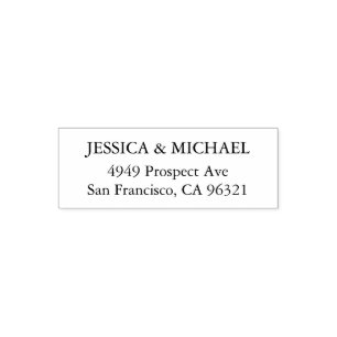 Classic Simple Return Address Custom Template Self-inking Stamp