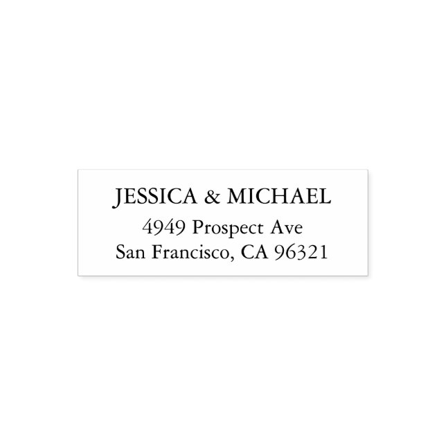 Classic Simple Return Address Custom Template Self-inking Stamp (Design)