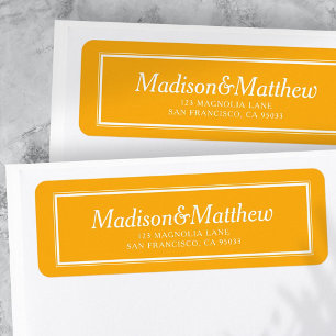 Classic Simple Typographie Mariage Adresse de reto