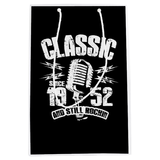 Classic Since 1952 And Still Rockin Medium Gift Bag (Front)