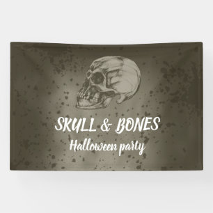Classic Skull Drawing Banner