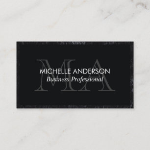 Classic Slate Trim   Monogram   Executive Business Card