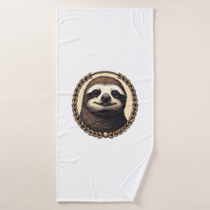 Classic Sloth Engraving Nature Shirt (1) Bath Towel
