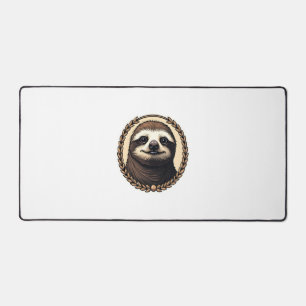 Classic Sloth Engraving Nature Shirt (1) Desk Mat