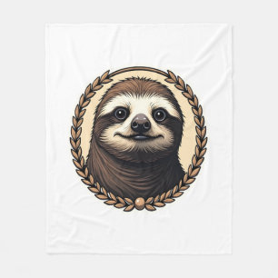 Classic Sloth Engraving Nature Shirt (1) Fleece Blanket