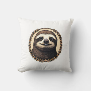 Classic Sloth Engraving Nature Shirt (1) Throw Pillow