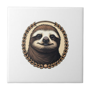 Classic Sloth Engraving Nature Shirt (1) Tile