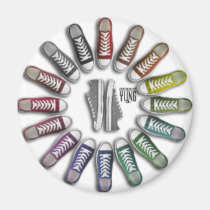 Classic Sneakers Circle Magnet