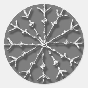 Classic Snowflake Holiday Card Envelope Stickers