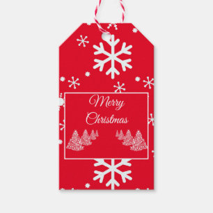 Classic Snowflakes Christmas Gift Tag