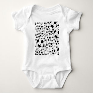 Classic Soccer Ball Graphic Traditional Sports Fan Baby Bodysuit