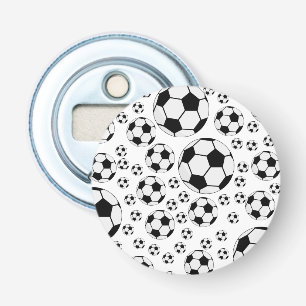 Classic Soccer Ball Graphic Traditional Sports Fan Bottle Opener