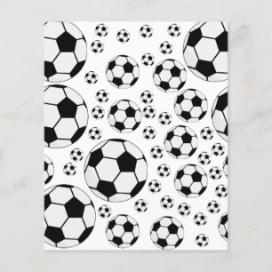 Classic Soccer Ball Graphic Traditional Sports Fan Flyer