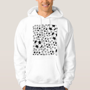 Classic Soccer Ball Graphic Traditional Sports Fan Hoodie