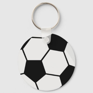 Classic Soccer Ball Graphic Traditional Sports Fan Keychain