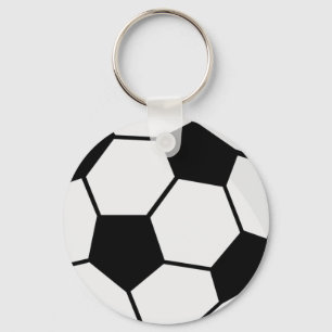Classic Soccer Ball Graphic Traditional Sports Fan Keychain