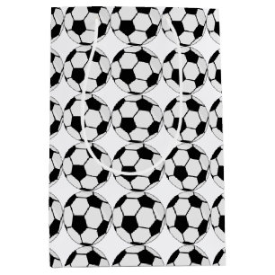 Classic Soccer Ball Graphic Traditional Sports Fan Medium Gift Bag